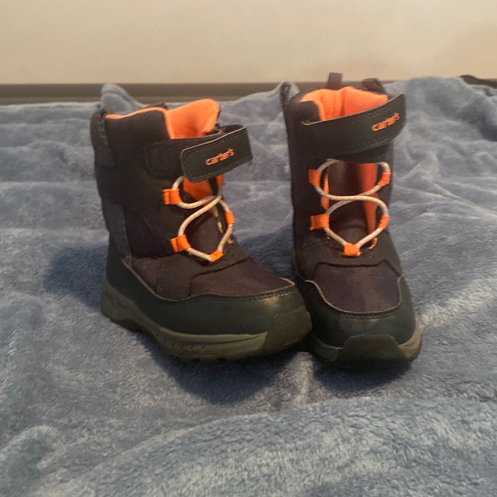 CARTER’S Toddlers Boy’s Snow Boots (Navy). Size 12M. Preowned